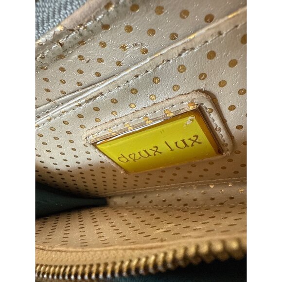 Deux Lux Silver Sequin Clutch Wallet Card Holder With Zip & Charm - Picture 10 of 16